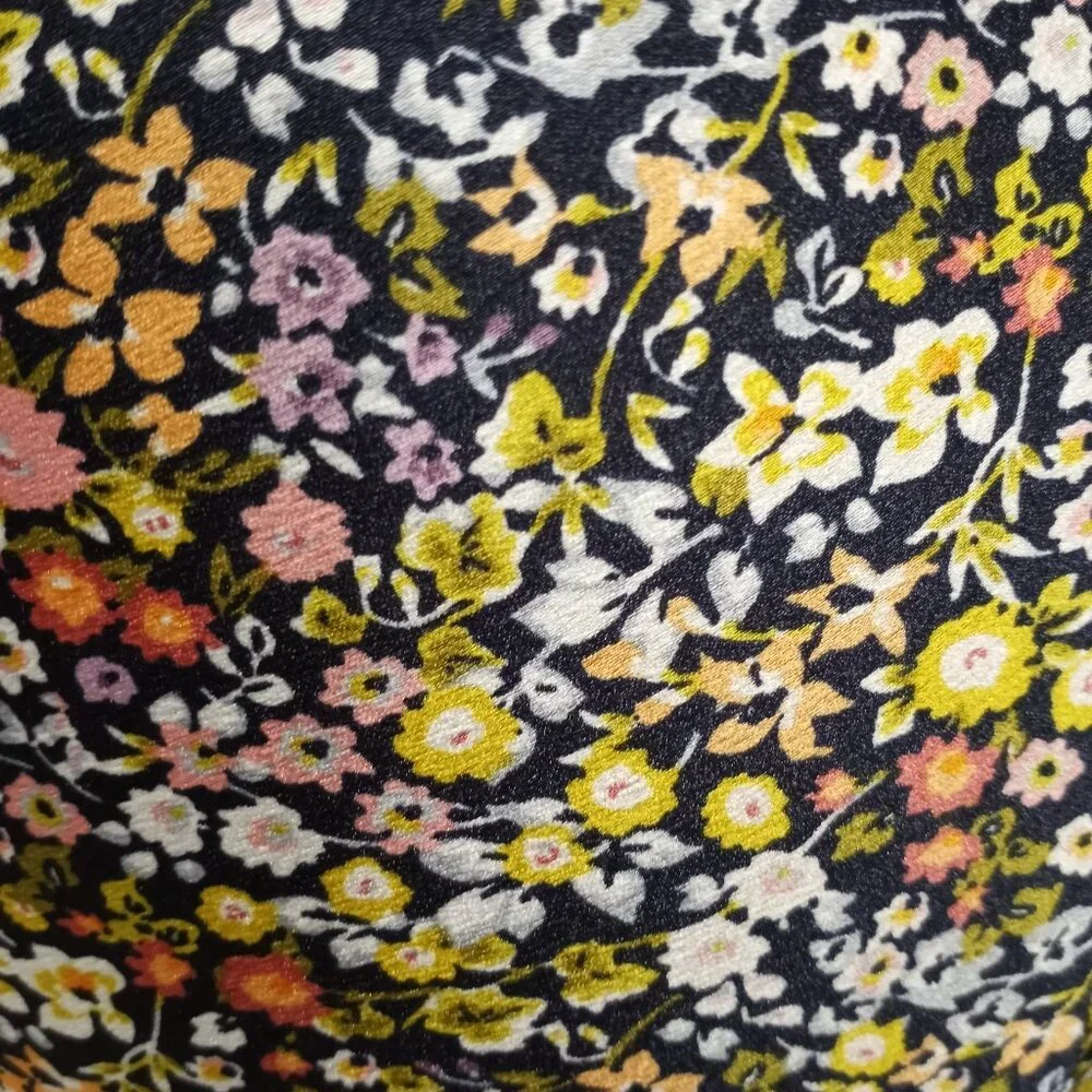 LOFT MULTICOLOURED FLORAL PRINT A-LINE SKIRT WOMEN SIZE M - Picture 4 of 6